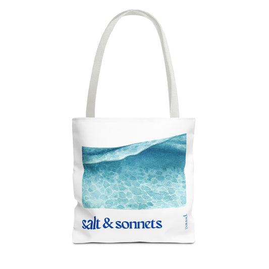Salt and Sonnets Tote Bag - Perfect for Nature Lovers, Eco-Friendly Shopping, Beach Days, or Gift Giving