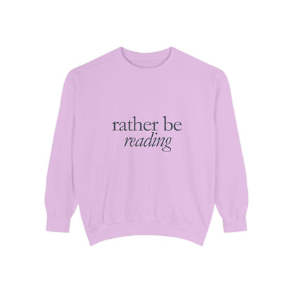 Cozy Reading Sweatshirt, Unisex Garment-Dyed Crew, Perfect Gift for Book Lovers, Ideal for Cozy Nights, Gift for Readers, Literary Gift
