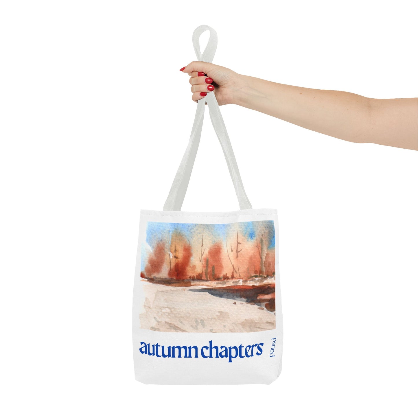 Autumn Chapters Tote Bag, Stylish Eco-Friendly Carryall, Fall Vibe Shopping Tote, Gift for Nature Lovers, Seasonal Market Bag