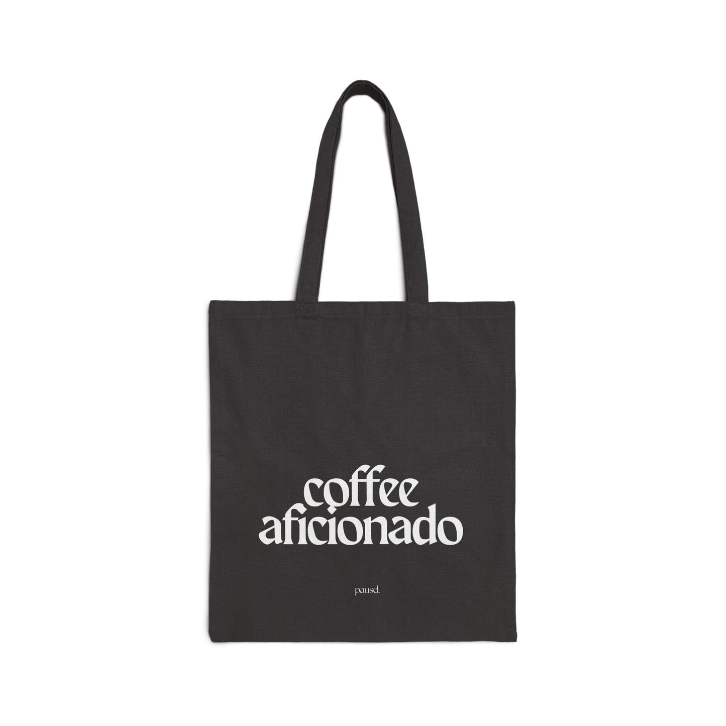 Coffee Aficionado | For coffee lovers on a reading date | Cotton Canvas Tote Bag