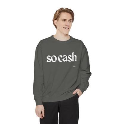 Cozy Unisex Garment-Dyed Sweatshirt, Relaxed Comfort, Perfect for Lounging, Gifts for Friends, Cozy Casual Wear, Trendy Layering