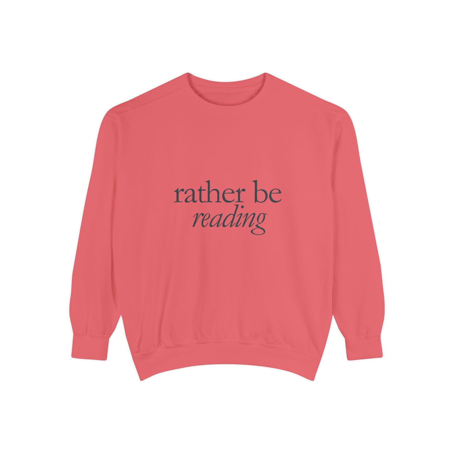 Cozy Reading Sweatshirt, Unisex Garment-Dyed Crew, Perfect Gift for Book Lovers, Ideal for Cozy Nights, Gift for Readers, Literary Gift