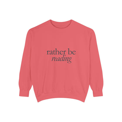 Cozy Reading Sweatshirt, Unisex Garment-Dyed Crew, Perfect Gift for Book Lovers, Ideal for Cozy Nights, Gift for Readers, Literary Gift