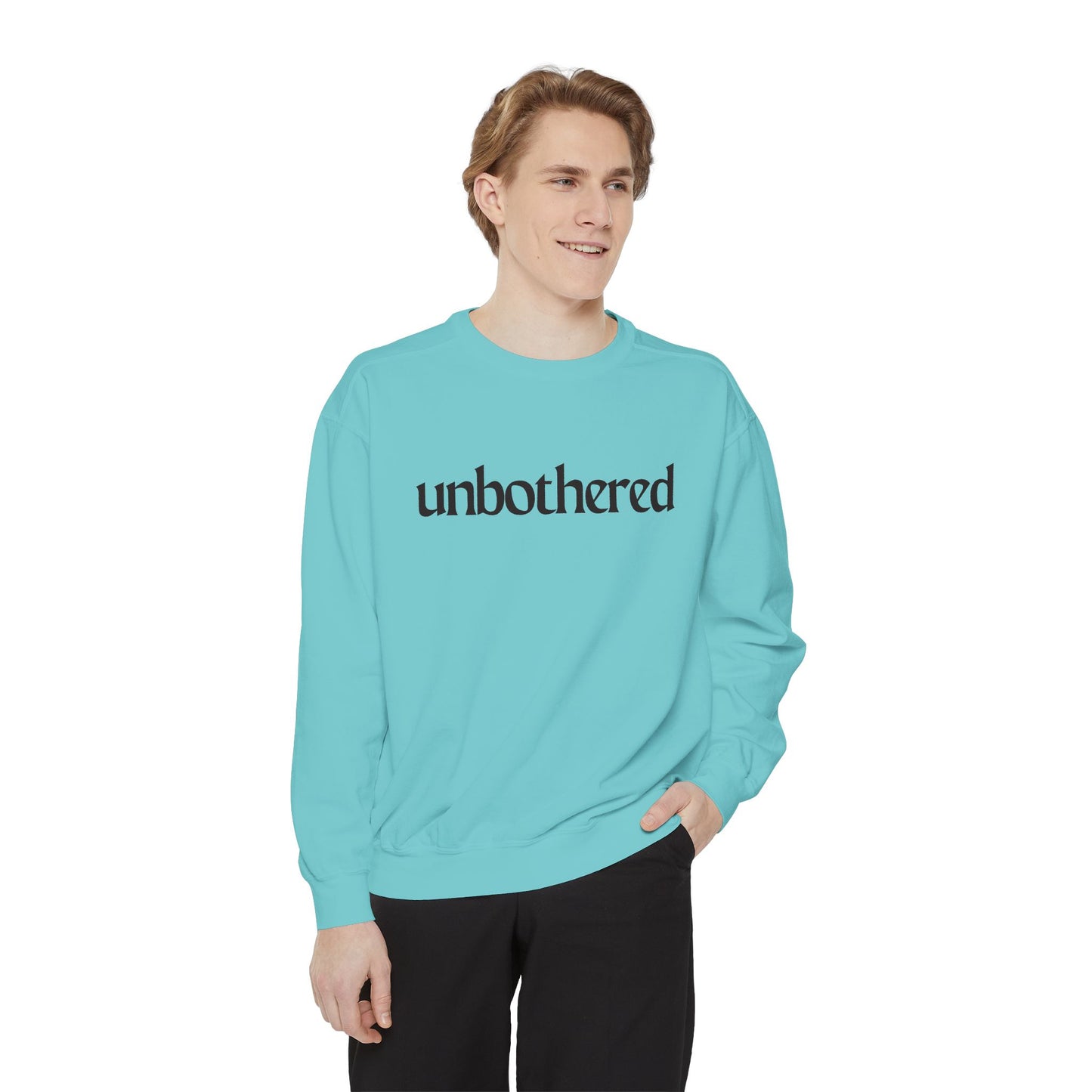 Unisex Garment-Dyed Sweatshirt - 'Unbothered' | Cozy Relaxation Apparel | Gift for Him & Her | Casual Wear for All Occasions, [...]