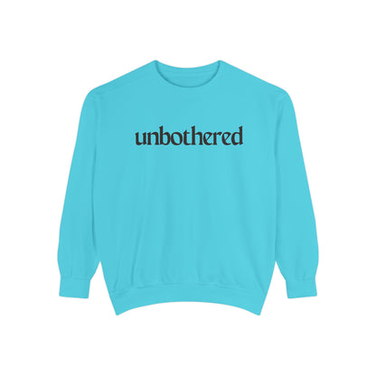 Unisex Garment-Dyed Sweatshirt - 'Unbothered' | Cozy Relaxation Apparel | Gift for Him & Her | Casual Wear for All Occasions, [...]