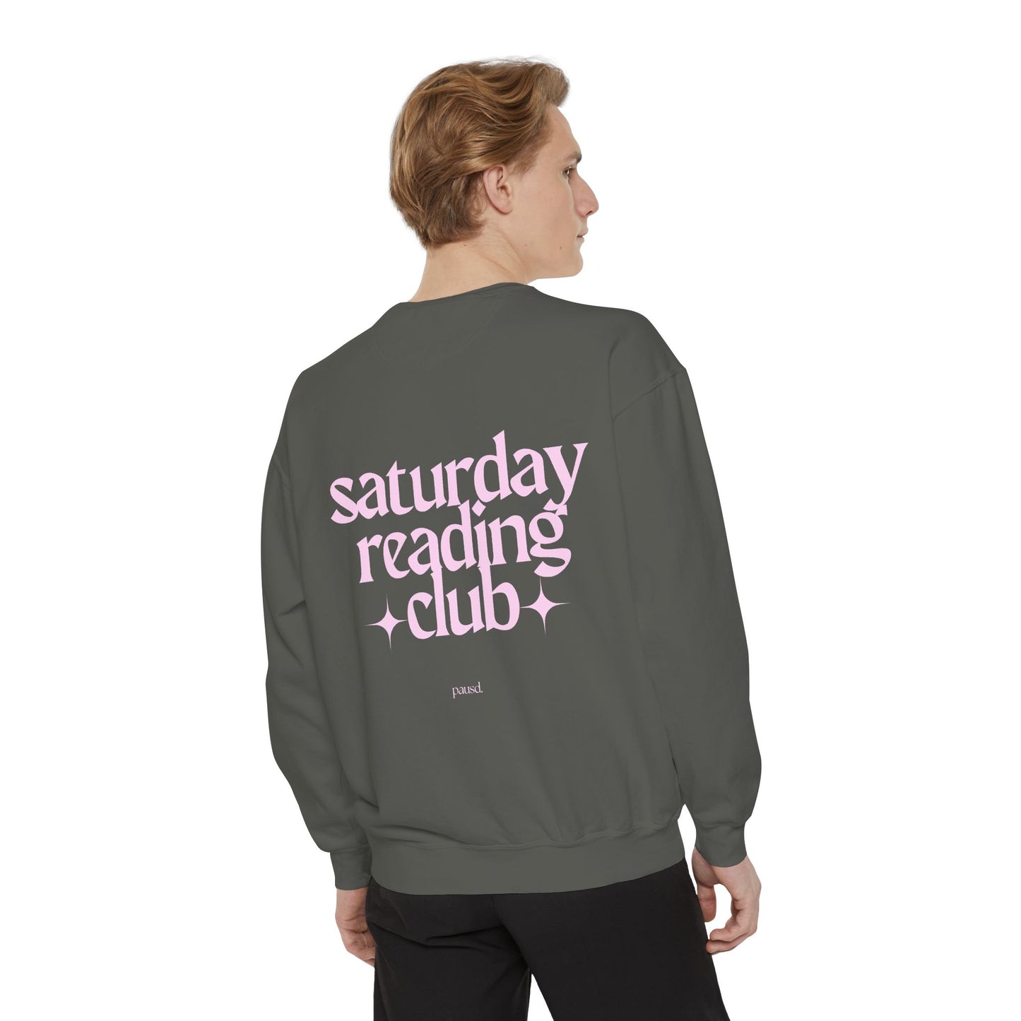 saturday reading club | Unisex Garment-Dyed Sweatshirt