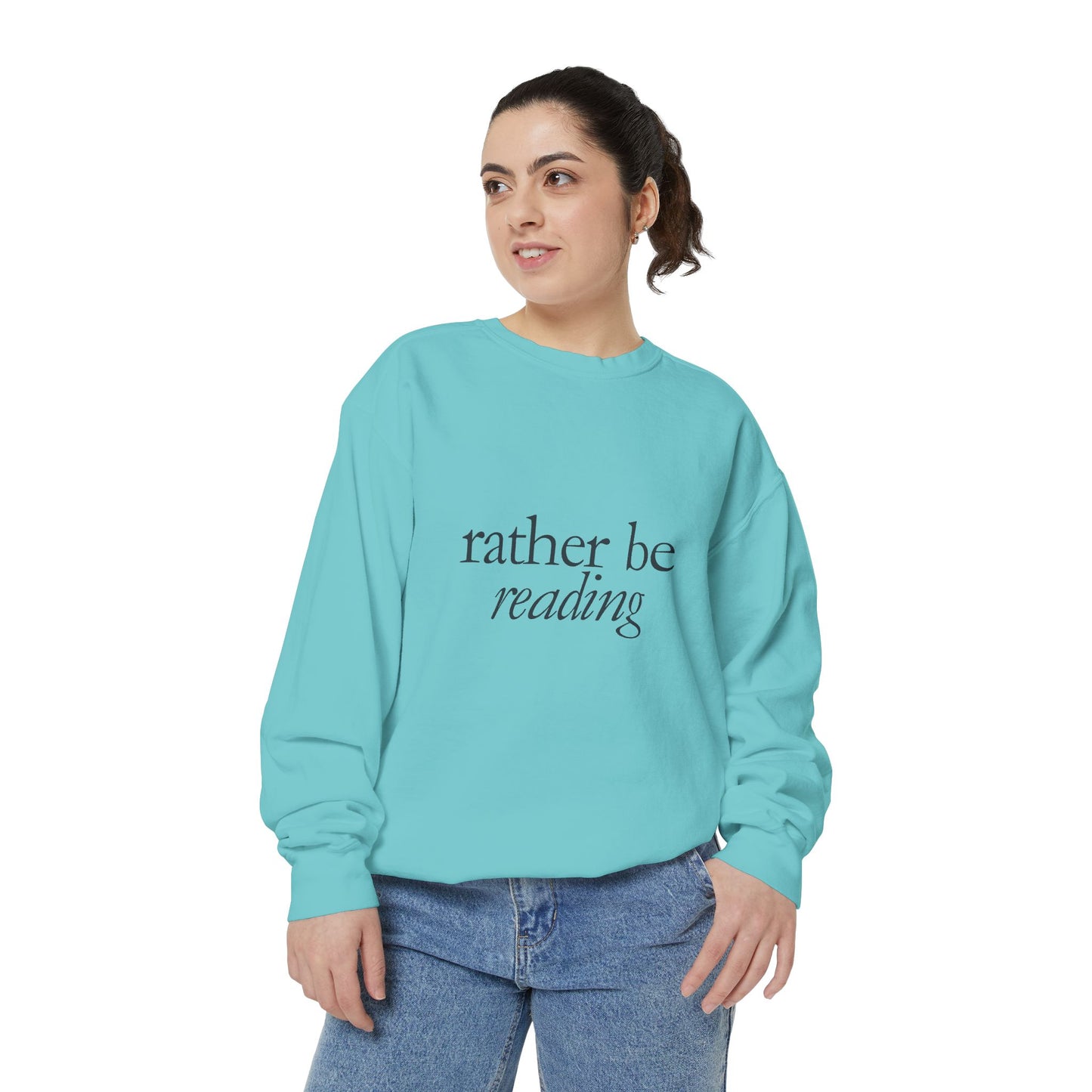 Cozy Reading Sweatshirt, Unisex Garment-Dyed Crew, Perfect Gift for Book Lovers, Ideal for Cozy Nights, Gift for Readers, Literary Gift