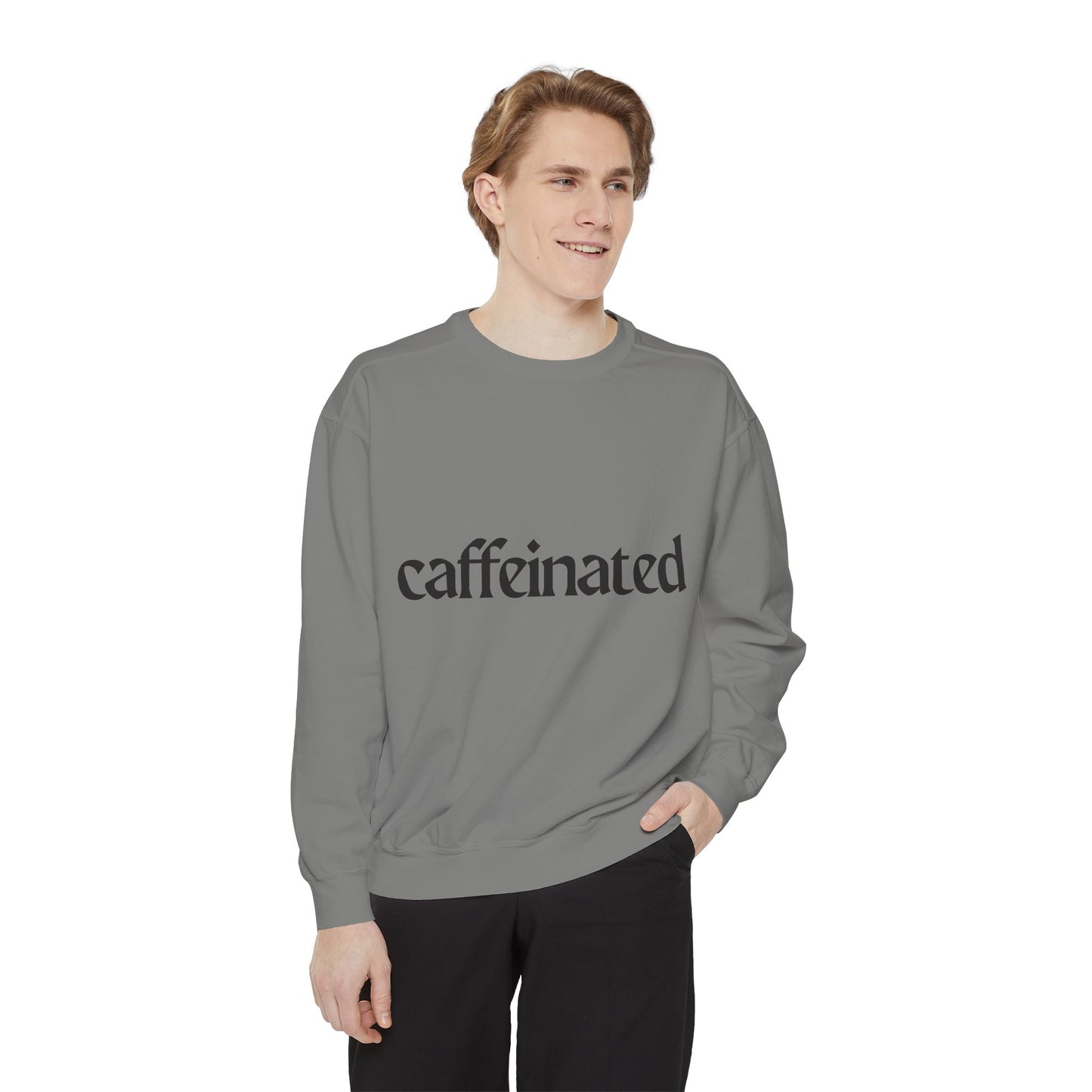 Caffeinated Unisex Garment-Dyed Sweatshirt | Cozy Coffee Lover Apparel, Perfect for Casual Outings, Gift for Coffee Enthusiasts, [...]