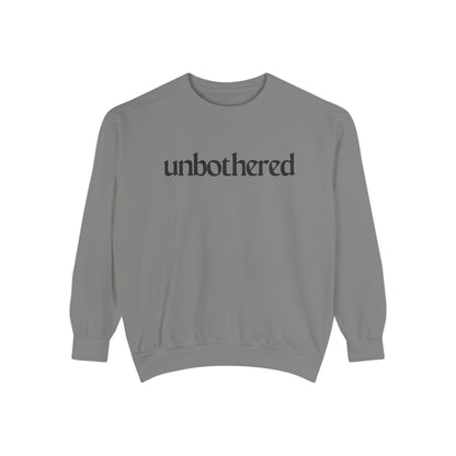 Unisex Garment-Dyed Sweatshirt - 'Unbothered' | Cozy Relaxation Apparel | Gift for Him & Her | Casual Wear for All Occasions, [...]