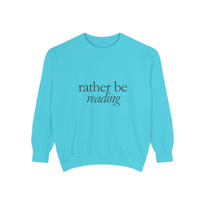 Cozy Reading Sweatshirt, Unisex Garment-Dyed Crew, Perfect Gift for Book Lovers, Ideal for Cozy Nights, Gift for Readers, Literary Gift