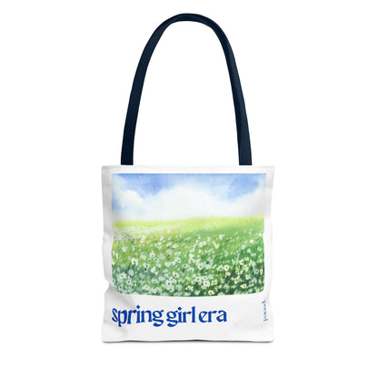 Spring Girl Era Tote Bag - Perfect for Nature Lovers, Eco-Friendly Shopping, Beach Days, or Gift Giving