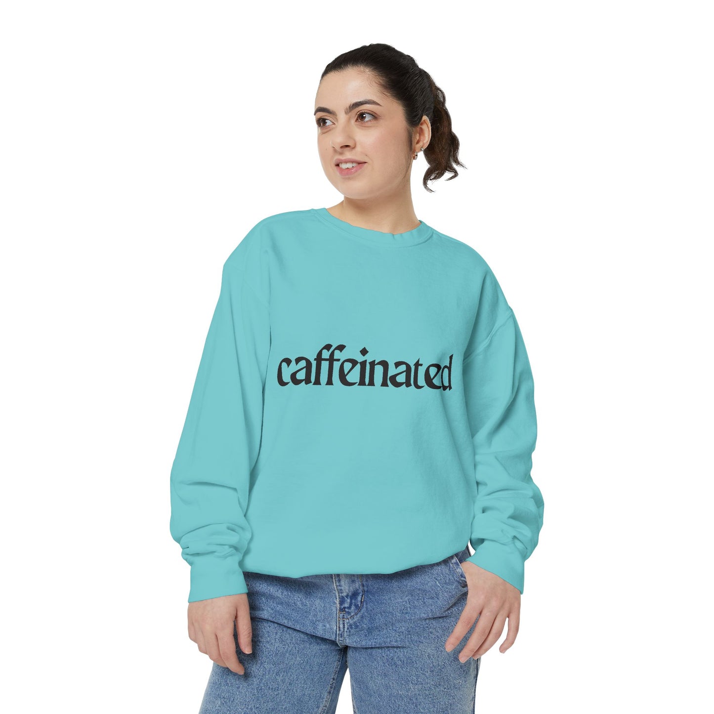 Caffeinated Unisex Garment-Dyed Sweatshirt | Cozy Coffee Lover Apparel, Perfect for Casual Outings, Gift for Coffee Enthusiasts, [...]