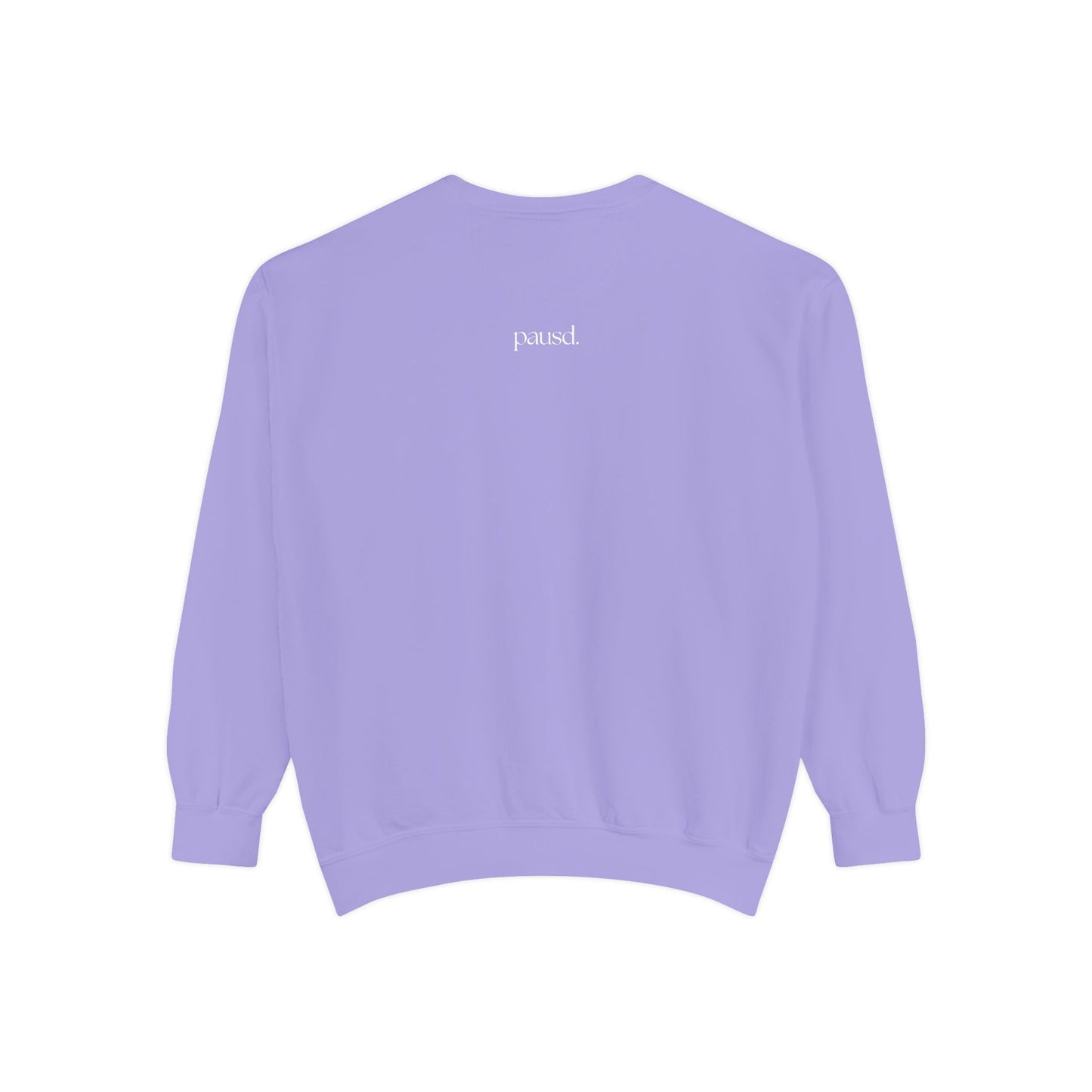coffee and chaos in white | Unisex Garment-Dyed Sweatshirt