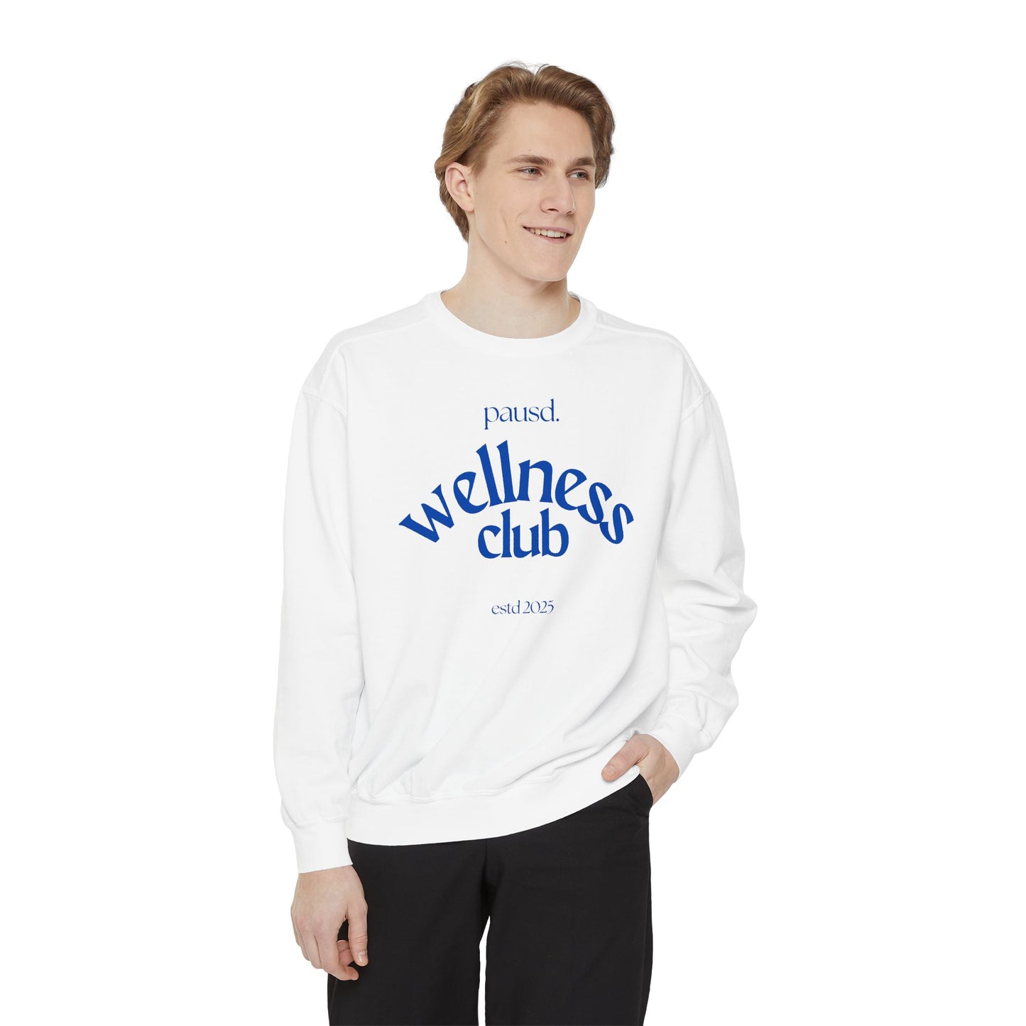 Wellness club in blue | Unisex Garment-Dyed Sweatshirt