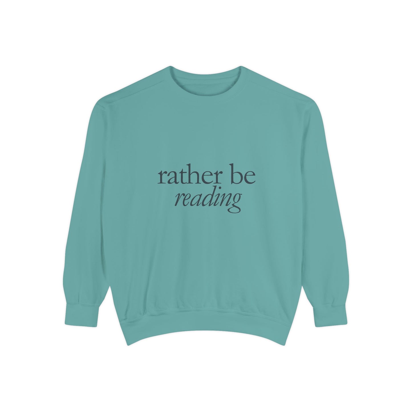 Cozy Reading Sweatshirt, Unisex Garment-Dyed Crew, Perfect Gift for Book Lovers, Ideal for Cozy Nights, Gift for Readers, Literary Gift