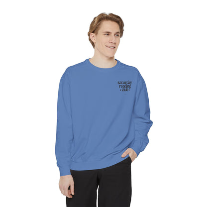 Saturday Reading Club Sweatshirt, Cozy Garment-Dyed Pullover for Book Lovers, Casual Wear, Perfect Gift for Readers, Literary Vibes