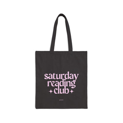 Saturday Reading Club Tote Bag, Cute Tote for Book Lovers, Canvas Shopping Bag, Gift for Readers, Eco-Friendly Tote