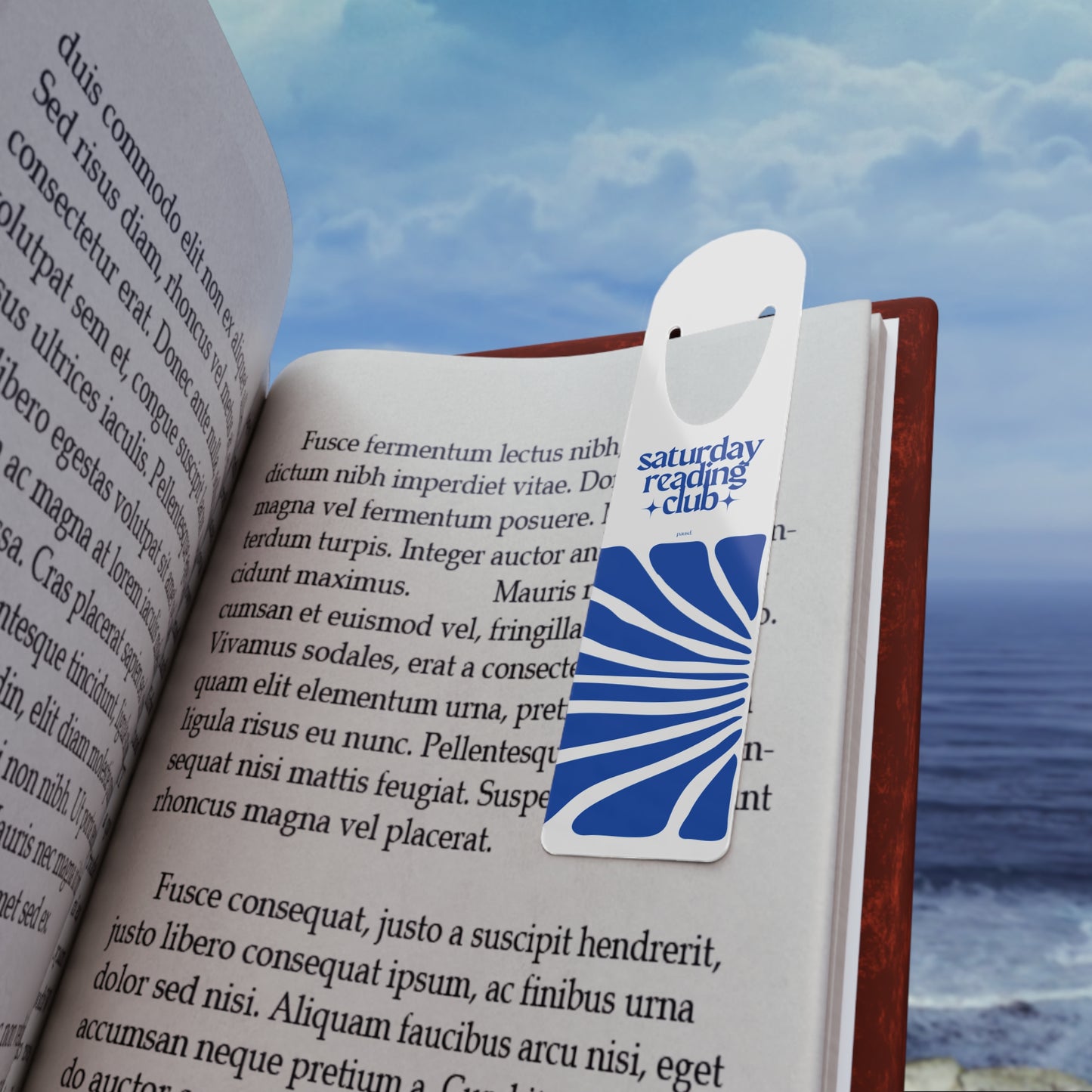 Stylish Bookmark for Book Lovers, Saturday Reading Club Gift, Unique Book Marker, Reading Accessories, Perfect for Literary Gifts