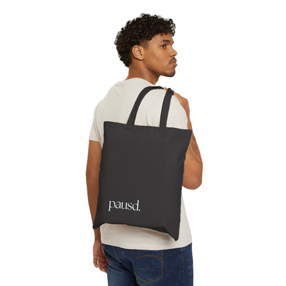 Chic Cotton Canvas Tote Bag with 'ugh.' and 'pausd.' Designs | Stylish Eco-Friendly Shopper, Gifts for Minimalists, Reusable Grocery [...]