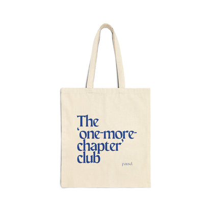 The one more chapter club - For night readers | Cotton Canvas Tote Bag