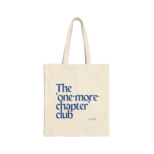 The one more chapter club - For night readers | Cotton Canvas Tote Bag