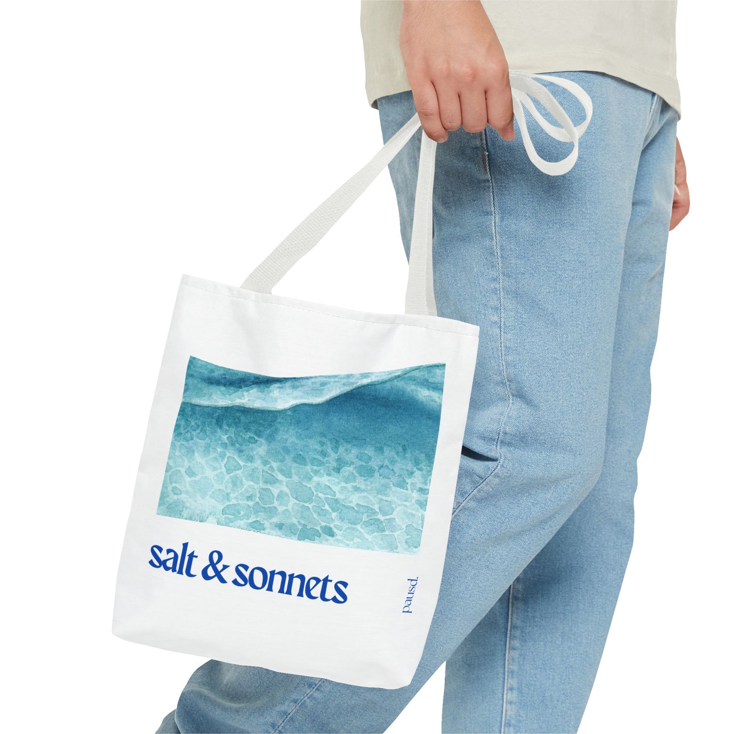 Salt and Sonnets Tote Bag - Perfect for Nature Lovers, Eco-Friendly Shopping, Beach Days, or Gift Giving