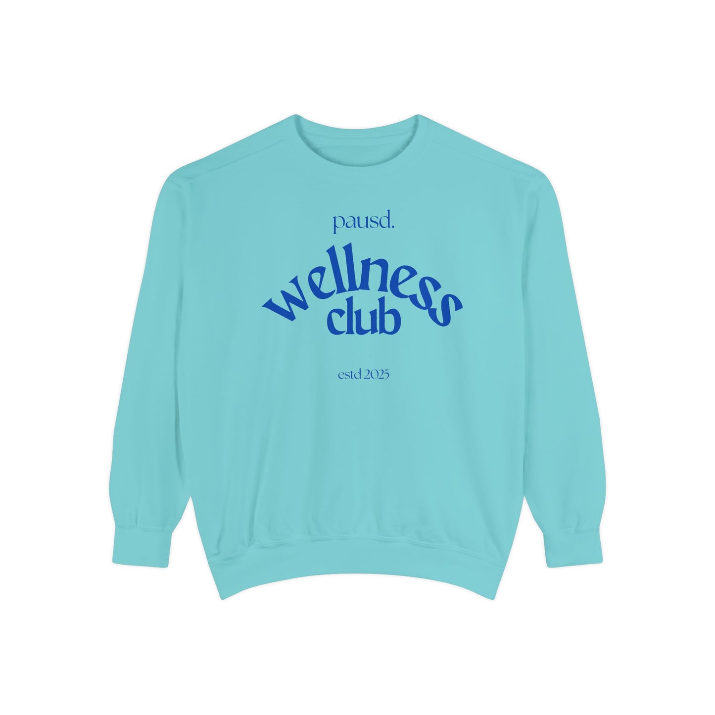 Wellness club in blue | Unisex Garment-Dyed Sweatshirt