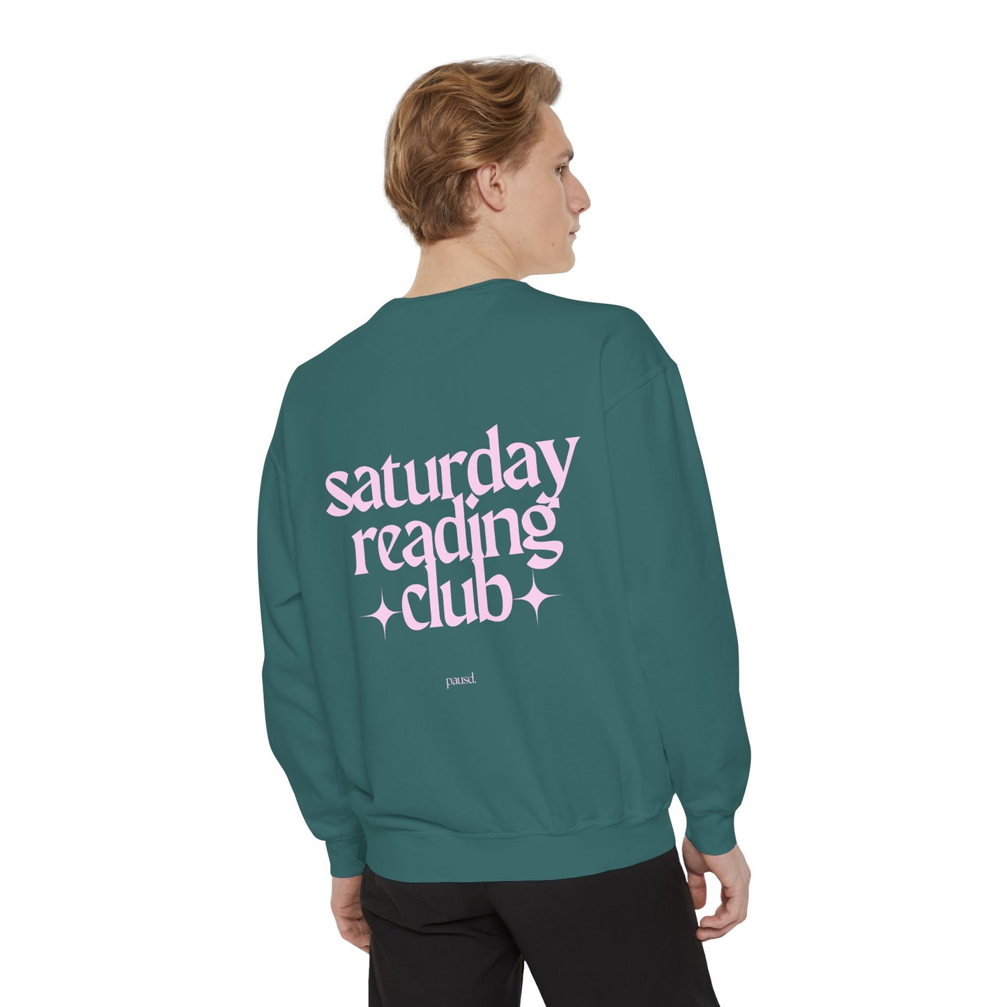 saturday reading club | Unisex Garment-Dyed Sweatshirt