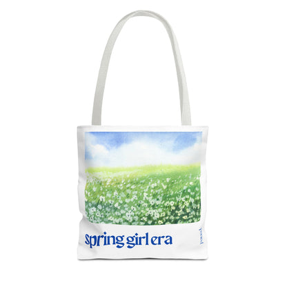 Spring Girl Era Tote Bag - Perfect for Nature Lovers, Eco-Friendly Shopping, Beach Days, or Gift Giving