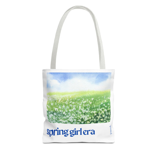 Spring Girl Era Tote Bag - Perfect for Nature Lovers, Eco-Friendly Shopping, Beach Days, or Gift Giving